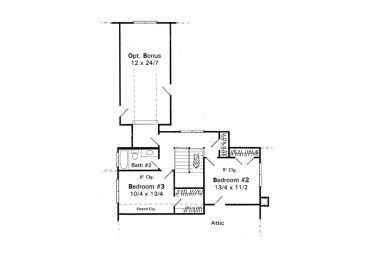 2nd Floor Plan, 030H-0031