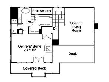 2nd Floor Plan, 051H-0029