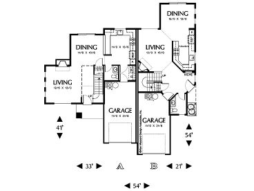 1st Floor Plan, 034M-0009