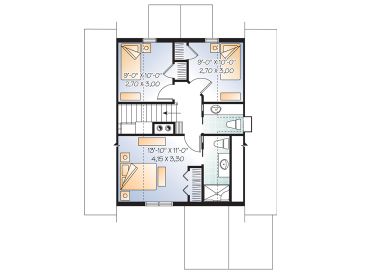2nd Floor Plan, 027H-0348