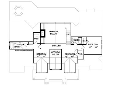 2nd Floor Plan, 043H-0187