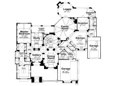 1st Floor Plan, 031H-0177
