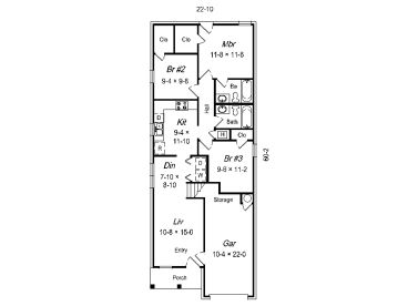 1st Floor Plan, 061H-0016