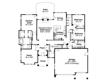 1st Floor Plan, 051H-0151