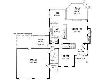1st Floor Plan, 014H-0038