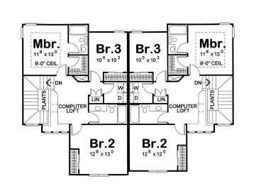 2nd Floor Plan, 031M-0035
