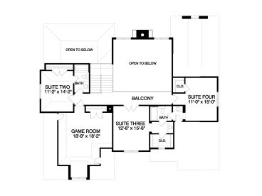 2nd Floor Plan, 029H-0120
