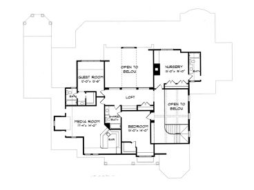 2nd Floor Plan, 029H-0067