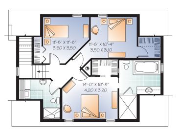 2nd Floor Plan, 027G-0009