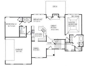 1st Floor Plan, 045H-0043