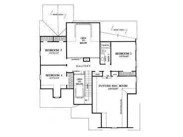 2nd Floor Plan, 063H-0017