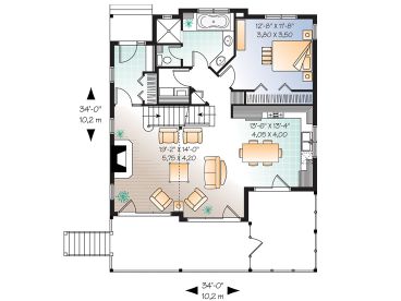 1st Floor Plan, 027H-0117