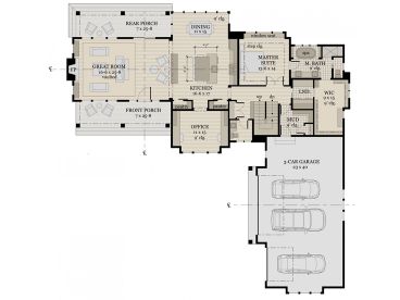 1st Floor Plan, 023H-0195