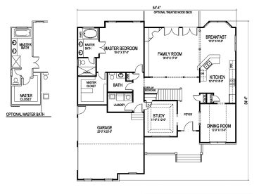 1st Floor Plan, 058H-0033