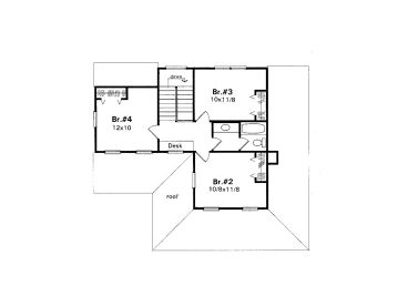 2nd Floor Plan, 030H-0022