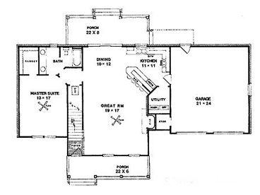 1st Floor Plan, 004H-0037