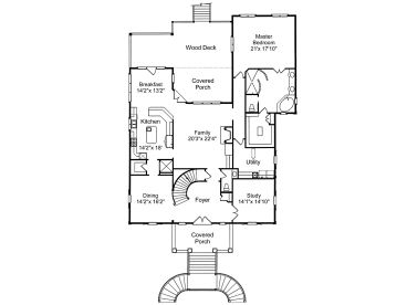 1st Floor Plan, 017H-0038