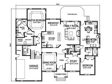 1st Floor Plan, 058H-0026