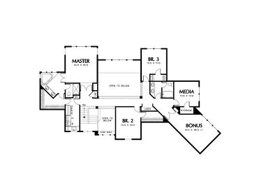 2nd Floor Plan, 034H-0134