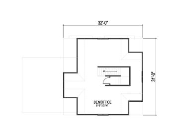 Opt. 3rd Floor Plan, 058H-0015