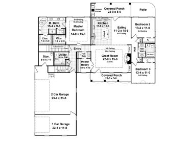 1st Floor Plan, 001H-0161