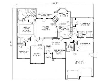 Floor Plan, 025H-0036