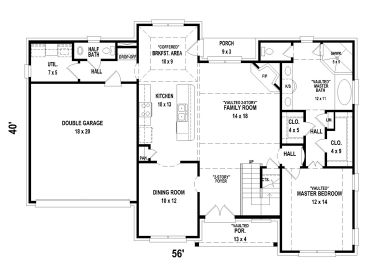 1st Floor Plan, 006H-0174