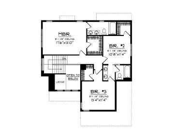 2nd Floor Plan, 020H-0375
