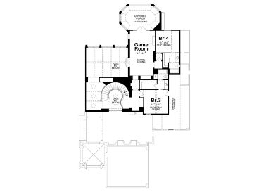 2nd Floor Plan, 031H-0238