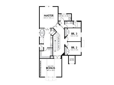 2nd Floor Plan, 034H-0053
