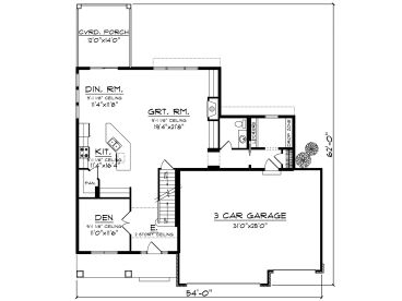 1st Floor Plan, 020H-0396