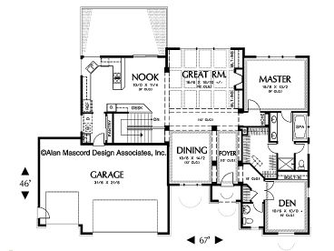 Floor Plan, 034H-0006