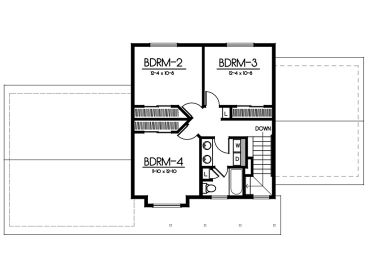 2nd Floor Plan, 026H-0064
