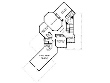 2nd Floor Plan, 029H-0051
