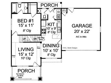 1st Floor Plan, 059H-0021