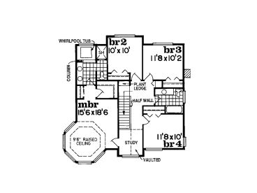 2nd Floor Plan 032H-0042