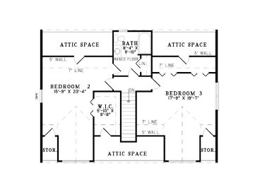 2nd Floor Plan, 025L-0050