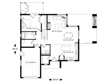 1st Floor Plan, 027H-0461