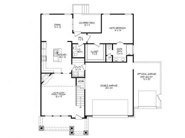 1st Floor Plan, 062H-0056