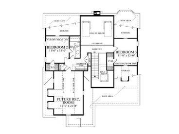 2nd Floor Plan, 063H-0111