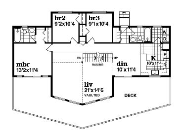 1st Floor Plan, 032H-0082