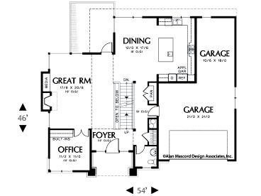 1st Floor Plan, 034H-0038