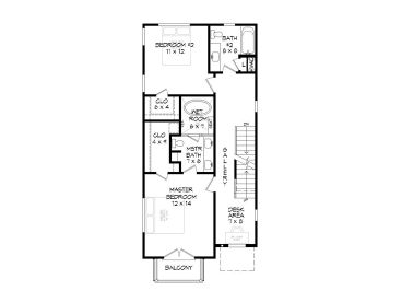 2nd Floor Plan, 062H-0217