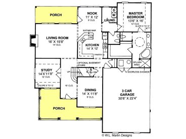 1st Floor Plan, 059H-0060