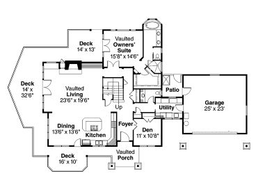 1st Floor Plan, 051H-0150