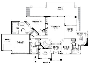 Floor Plan, 034H-0086