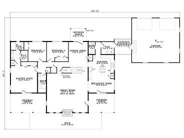 1st Floor Plan, 025L-0045