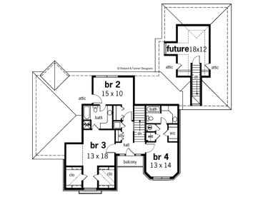 2nd Floor Plan, 021H-0160