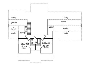 2nd Floor Plan, 059H-0196