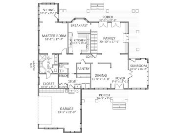 1st Floor Plan, 067H-0045